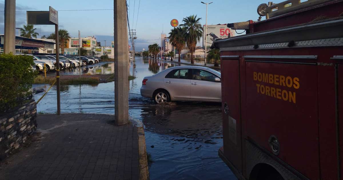 Lluvias en Torreón.