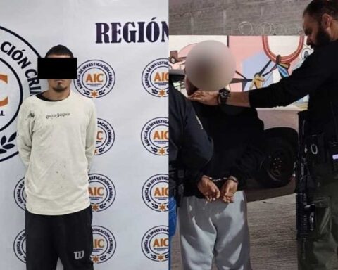 Hombres detenidos por homicidio en Saltillo.