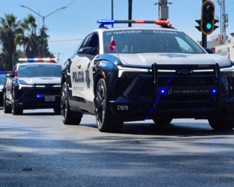 Patrullas de la Policía Municipal de Saltillo.