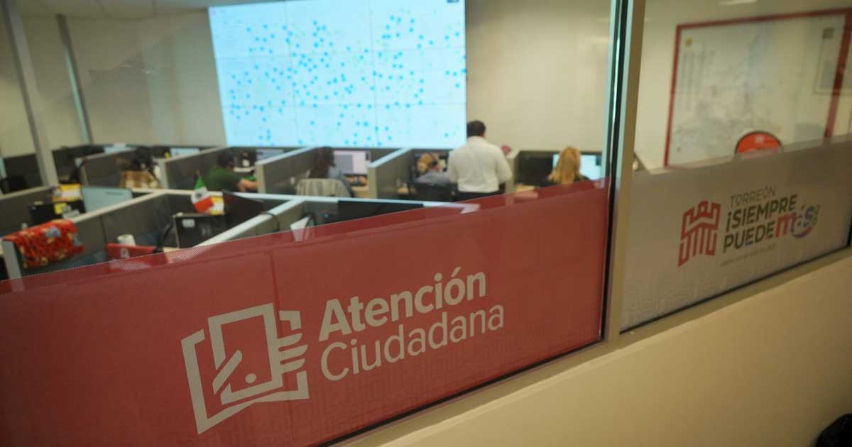 Oficina de Atención Ciudadana en Torreón.
