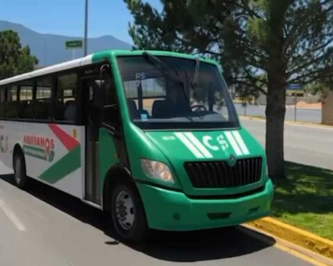 Autobús en Saltillo.