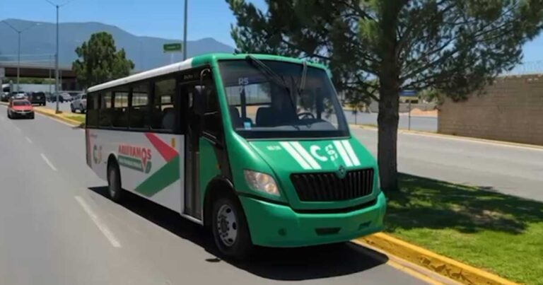 Autobús en Saltillo.