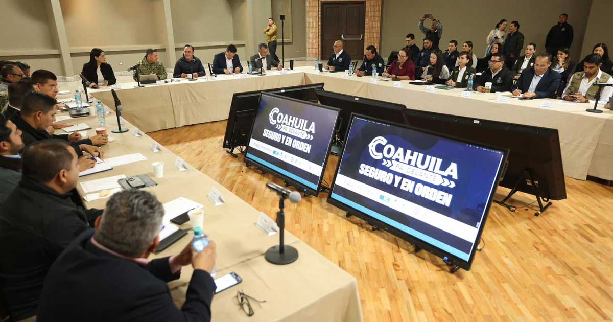 Reunión de seguridad en Coahuila.