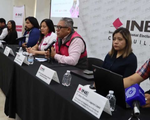 Rueda de prensa del INE Coahuila.