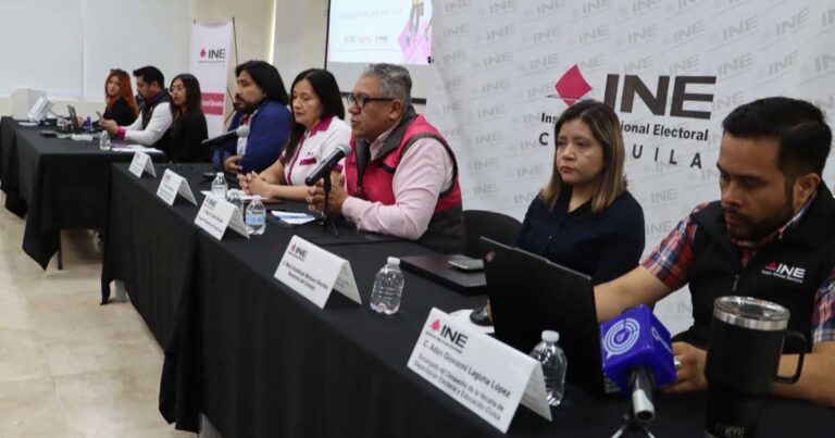 Rueda de prensa del INE Coahuila.