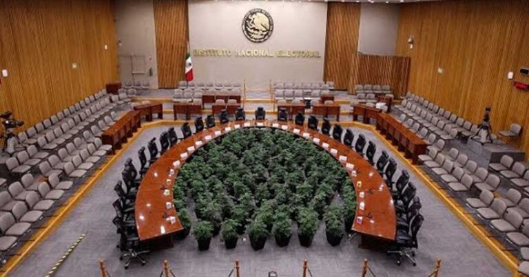Imgen del Consejo Electoral del INE.