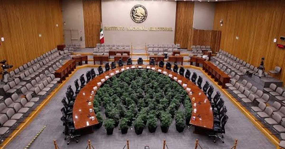Imgen del Consejo Electoral del INE.