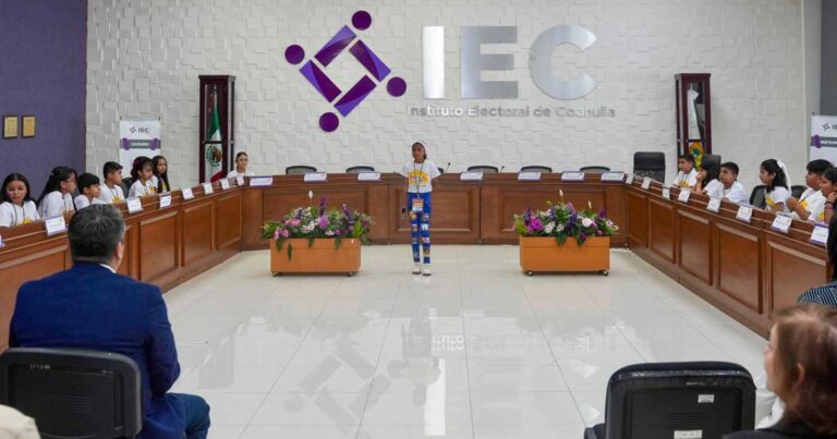 Cabildo Infantil de Ramos Arizpe en el IEC.