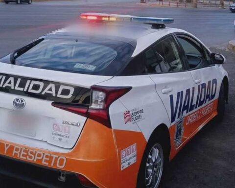 Patrulla de Vialidad en Torreón.