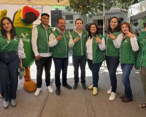 Integrantes del PVEM en Torreón.