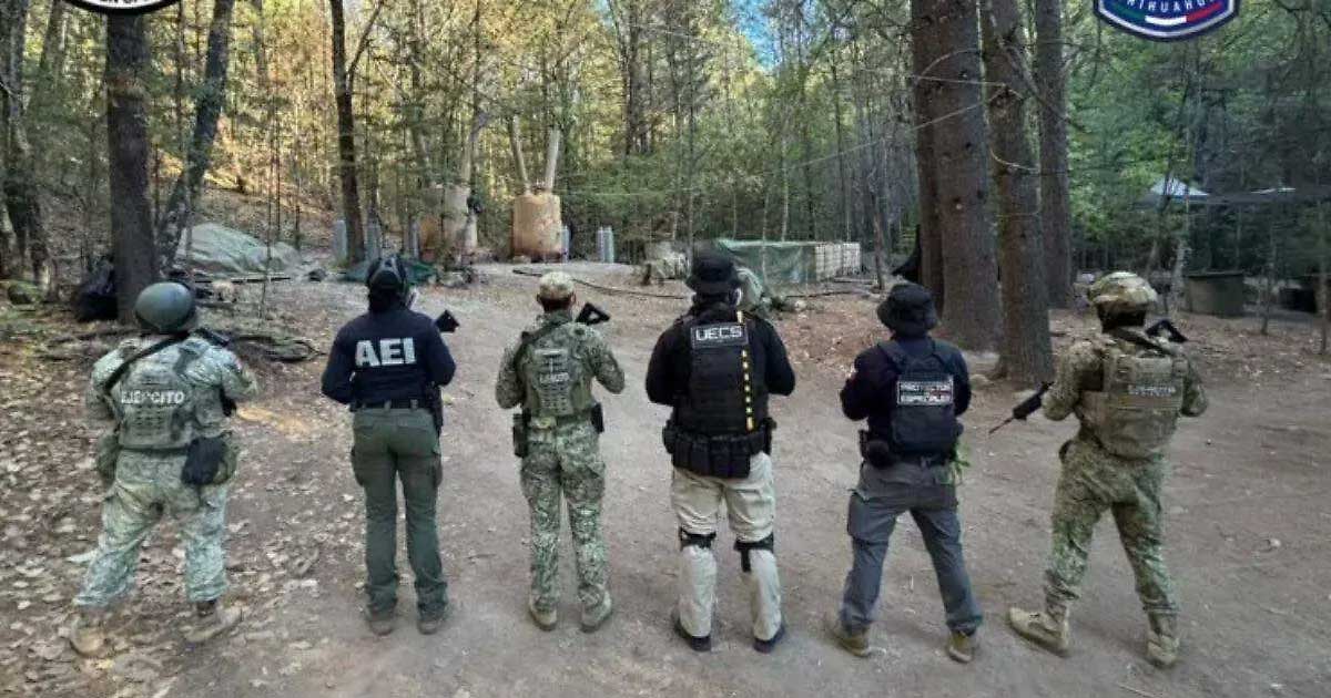 Agentes de distintas fuerzas de seguridad.