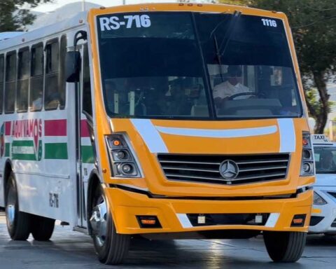 Autobús en Saltillo.