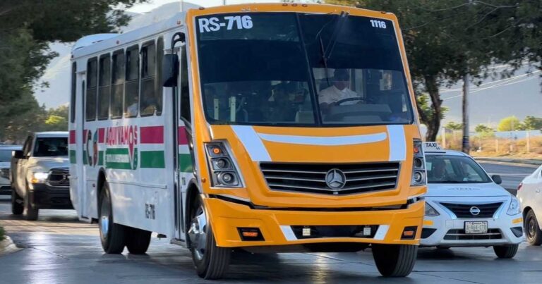Autobús en Saltillo.