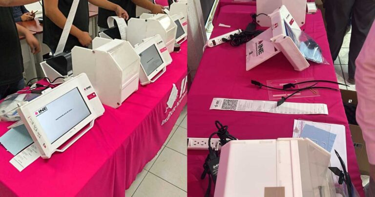 Urnas electrónicas en Coahuila.