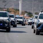 Patrullas de la Policía Municipal en Saltillo.