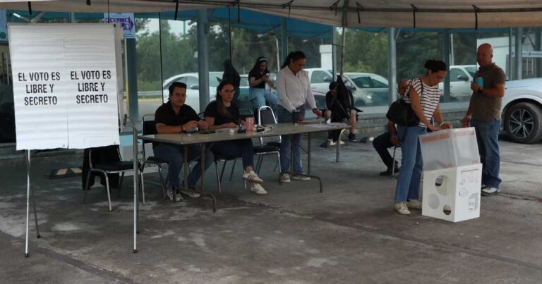 Casillas para votar en Coahuila.