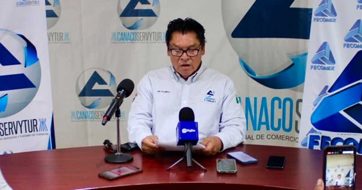 Fidel Villanueva Tarín, presidente de Canaco Torreón.