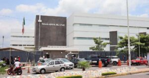 Fachada del edificiio de la Fiscalía General del Estado de Morelos.