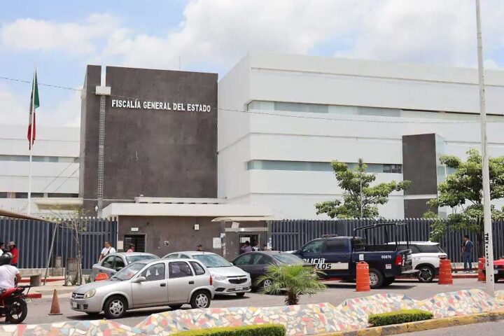 Fachada del edificiio de la Fiscalía General del Estado de Morelos.