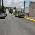 Calle pavimentada en Saltillo.