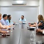 Reunión del alcalde de Monclova Carlos Villarreal con personal de CFE y SIMAS.
