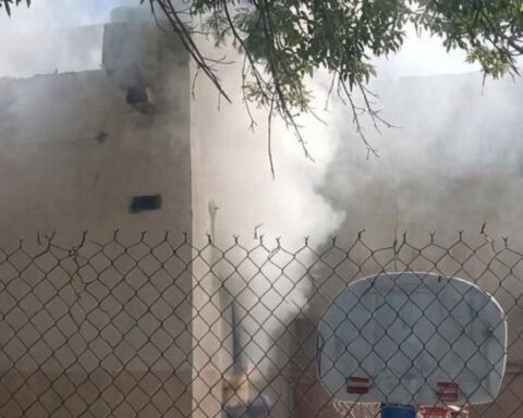 incendio casilla Saltillo
