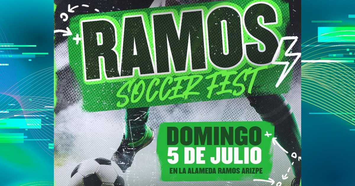 Banner promocional del evento Ramos Soccer Fest.