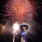 Fuegos artificiales en Saltillo.