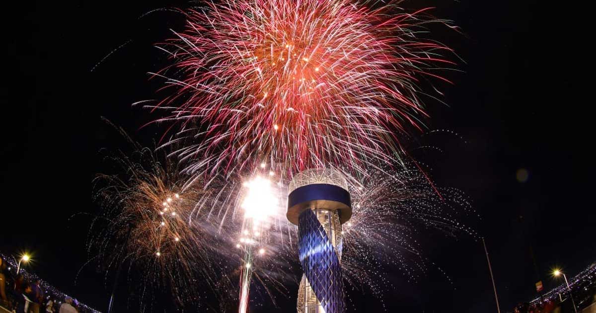 Fuegos artificiales en Saltillo.