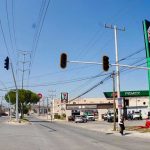 Semáforos recién instalados en Ramos Arizpe.