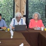 Rueda de prensa de organizaciones vecinales de Saltillo.