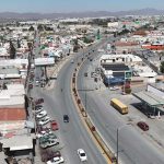 Vista aérea de las calles de Ramos Arizpe.