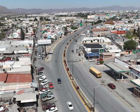 Vista aérea de las calles de Ramos Arizpe.