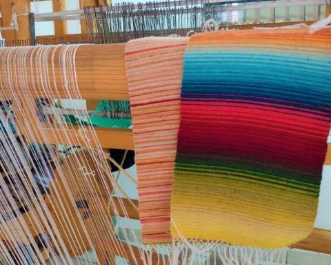 Elaboración de un sarape.