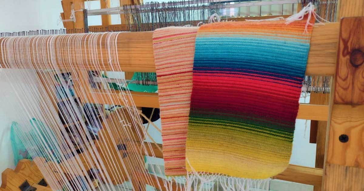 Elaboración de un sarape.